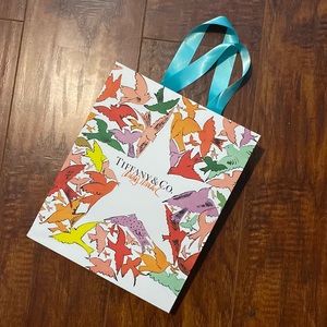 Tiffany and Co. Andy Warhol Holiday Paper Gift Shopping Bag Holiday Ltd Ed.